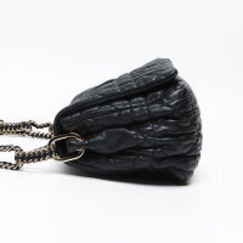 Christian Dior Cannage Flap Leather Handbag Black - Picture 4 of 13